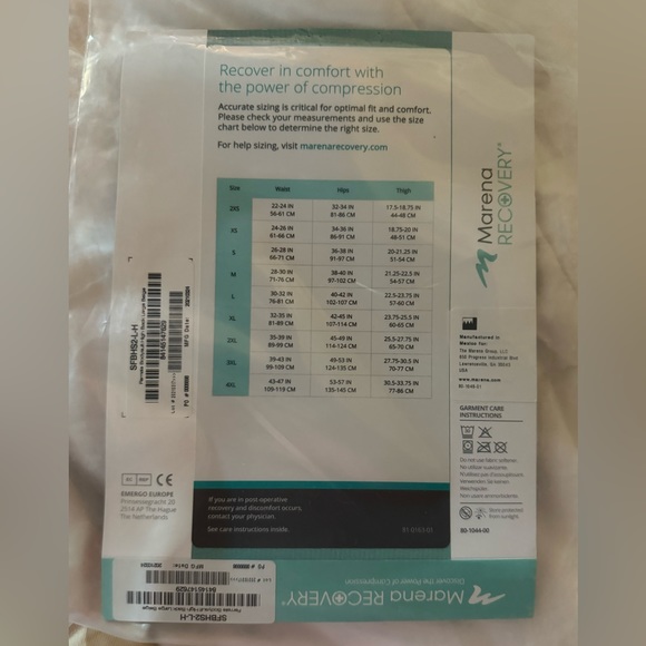 Marena Recovery Girdle with High Back Beige Large - Picture 5 of 5